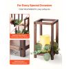 12 Set/36 Pcs Wooden Wedding Lantern Centerpiece