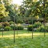 Outdoor Soft Top Gazebo Pergola 10' X 13' with Curtains Sage Gray 2-Tier Steel Frame Patio Gazebo for Backyard And Garden